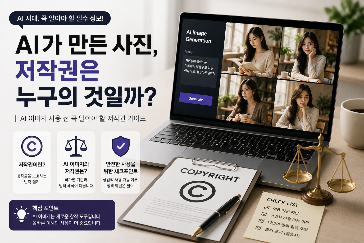 AI가 만든 사진, 저작권은 누구에게 있을까?