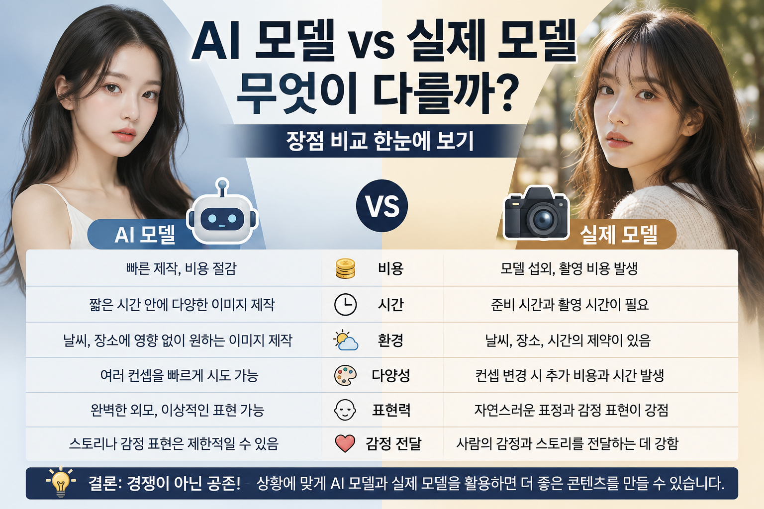 AI 모델과 실제 모델, 어떤 차이가 있을까?