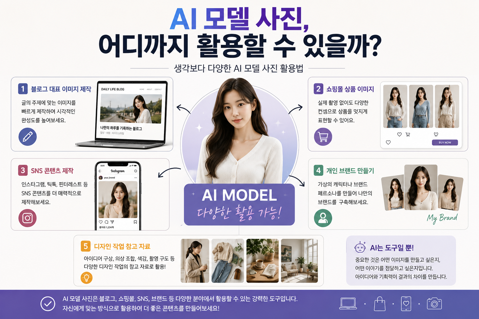 AI 모델 사진은 어디에 활용할 수 있을까? 생각보다 다양한 사용법